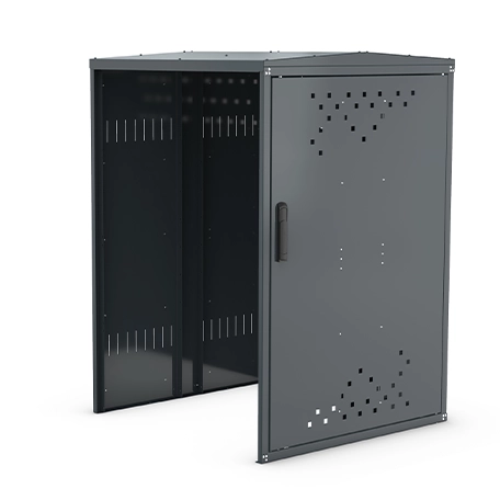 Cykelbox | Rullatorgarage - Gaveltak, avslutsmodul
