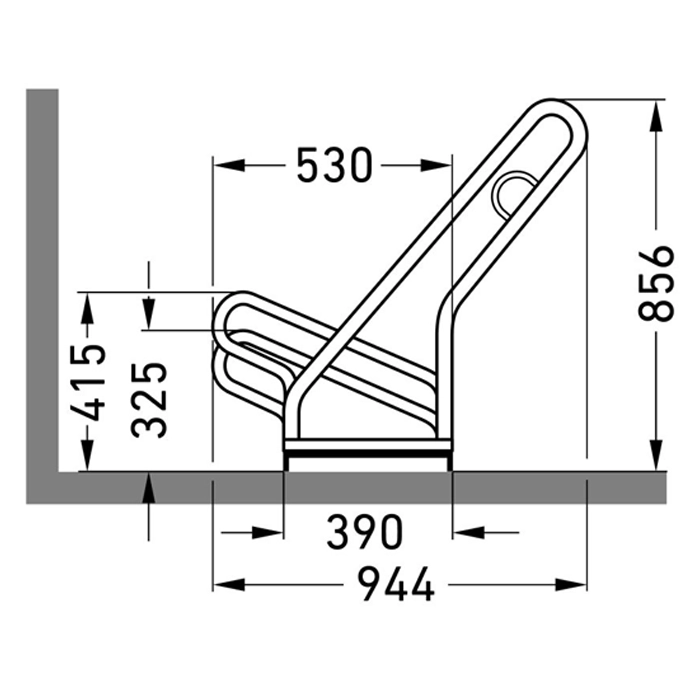 Cykelställ | Cykelställ 2500, Svart