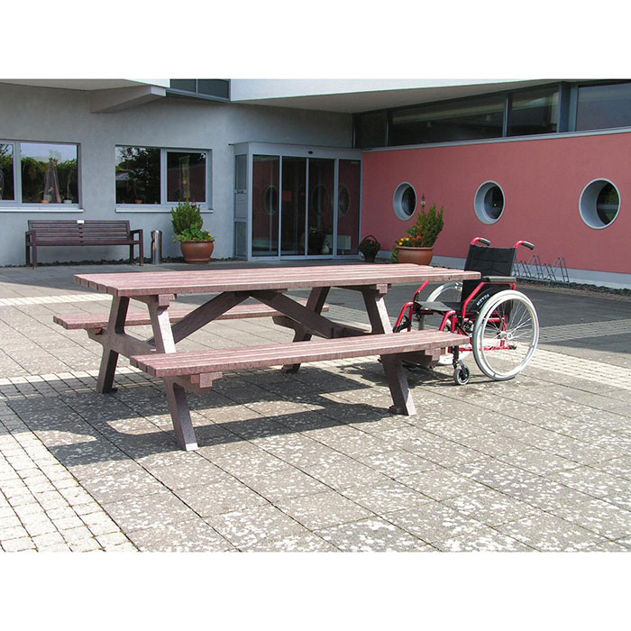 Picknickbord | Bänkbord Sedum även för rullstol