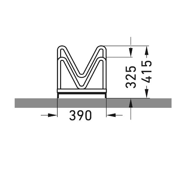 Cykelställ | Cykelställ 8000, dubbelsidigt